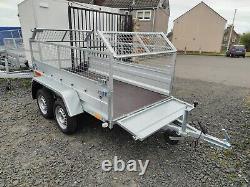 NEW NIEWIADOW 7,7ft x 4,2ft TWIN AXLE TRAILER WITH 40CM MESH 750KG
