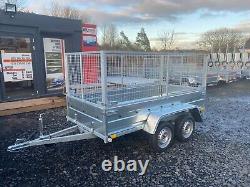 NEW NIEWIADOW 8,7ft x 4,2ft (B265) TWIN AXLE TRAILER WITH 80CM MESH 750KG