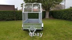 NEW NIEWIADOW 8,7ft x 4,2ft (B265) TWIN AXLE TRAILER WITH 80CM MESH 750KG