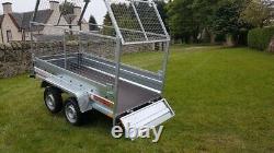 NEW NIEWIADOW 8,7ft x 4,2ft (B265) TWIN AXLE TRAILER WITH 80CM MESH 750KG