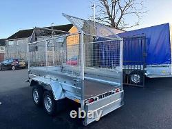 NEW NIEWIADOW 8,7ft x 4,2ft (B265) TWIN AXLE TRAILER WITH 80CM MESH 750KG