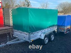 NEW NIEWIADOW 8,7ft x 4,2ft TWIN AXLE WITH 150CM FRAME COVER TRAILER 750KG