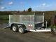New Nugent 8ftx4ft Twin Axle General Purpose Trailer, Mesh & Ramp Tailgate +vat