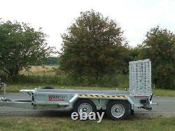 NEW NUGENT P3116H 10ft TWIN AXLE PLANT TRAILER C/w S. WHEEL CLOSED IN SIDES+ VAT