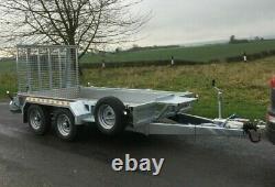 NEW NUGENT P3118H 10ft TWIN AXLE PLANT TRAILER ALLOY FLOOR CLOSED IN SIDES+ VAT