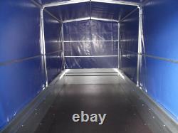 NEW TWIN AXLE Trailer Box Camping Car 9FT x 4FT 2,70 x 1,32 m +150cm TOP COVER