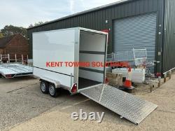 NEW Tickners GB156 10ft x 5ft x 6.5ft Braked Lockable Box Tow Van Trailer + RAMP