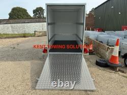 NEW Tickners GB156 10ft x 5ft x 6.5ft Braked Lockable Box Tow Van Trailer + RAMP