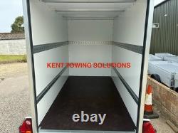 NEW Tickners GB156 10ft x 5ft x 6.5ft Braked Lockable Box Tow Van Trailer + RAMP