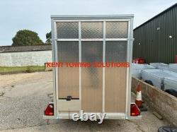 NEW Tickners GB156 10ft x 5ft x 6.5ft Braked Lockable Box Tow Van Trailer + RAMP