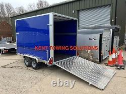 NEW Tickners GB166 + Ramp + Door 10ft x 6ft x 6.5ft Braked Box Van Trailer