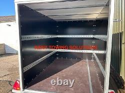 NEW Tickners GB166 + Ramp Tailgate 10ft x 6ft x 6.5ft Braked Box Van Trailer