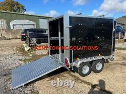 NEW Tickners GB755 7x5x5ft Box Trailer Twin Axle Braked Ramp + Door + Ali Floor