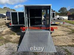 NEW Tickners GB755 7x5x5ft Box Trailer Twin Axle Braked Ramp + Door + Ali Floor