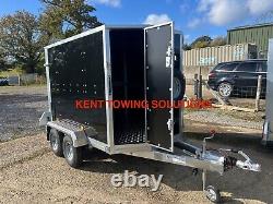 NEW Tickners GB755 7x5x5ft Box Trailer Twin Axle Braked Ramp + Door + Ali Floor