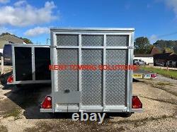 NEW Tickners GB755 7x5x5ft Box Trailer Twin Axle Braked Ramp + Door + Ali Floor