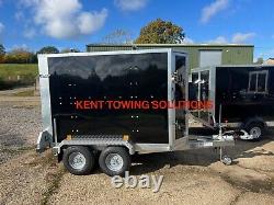 NEW Tickners GB755 7x5x5ft Box Trailer Twin Axle Braked Ramp + Door + Ali Floor