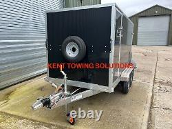 NEW Tickners GB955 + Ramp + Side Door 9x5x5ft Braked Twin Axle Box Van Trailer