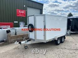 NEW Tickners GB965 9ft x 6ft x 5ft + Door + Braked Twin Axle Box Van Trailer