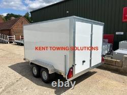 NEW Tickners GB965 9ft x 6ft x 5ft + Door + Braked Twin Axle Box Van Trailer