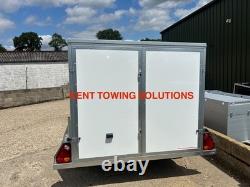 NEW Tickners GB965 9ft x 6ft x 5ft + Door + Braked Twin Axle Box Van Trailer