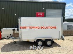 NEW Tickners GB965 9ft x 6ft x 5ft + Door + Braked Twin Axle Box Van Trailer