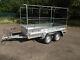 New Trailer Box Small Camping Car 9ft X 4ft Twin Axle 2,70 X 1,32 M+150cm Canopy