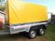 New Trailer Box Small Camping Car 9ft X 4ft Twin Axle 2,70 X 1,32 M+150cm Canopy