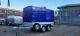 New Twin Axle Box Trailer 8,7 X 4,4 Ft 263 X 133 Cm 750kg Warranty Blue Cover