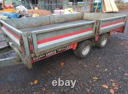 (NOW SOLD) 10x6 Brian James Dropside Twin Axle Galvanized Steel Trailer NO VAT