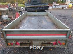 (NOW SOLD) 10x6 Brian James Dropside Twin Axle Galvanized Steel Trailer NO VAT