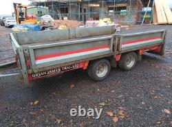 (NOW SOLD) 10x6 Brian James Dropside Twin Axle Galvanized Steel Trailer NO VAT