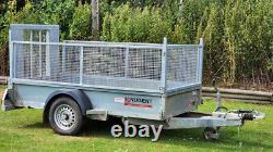 NUGENT G2512 8ft2 x 4ft2 GENERAL PURPOSE TRAILER RAMP CAGED MESH SIDES 1400KG