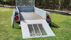 NUGENT G2512 8ft2 x 4ft2 GENERAL PURPOSE TRAILER RAMP CAGED MESH SIDES 1400KG