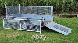 NUGENT G2512 8ft2 x 4ft2 GENERAL PURPOSE TRAILER RAMP CAGED MESH SIDES 1400KG