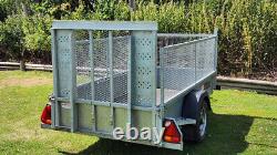 NUGENT G2512 8ft2 x 4ft2 GENERAL PURPOSE TRAILER RAMP CAGED MESH SIDES 1400KG