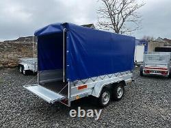 New 10x5 Twin Axle Trailer With Frame And Cover 155cm 750kg