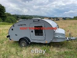 New 2022 Caretta Teardrop Micro Mini Caravan Trailer Kitchen Table and Fridge