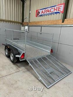 New 8x5 Trailer inc rear ramp Heavy Duty GVW 2700KG Braked Twin Axle from Apache