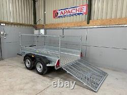 New 8x5 Trailer inc rear ramp Heavy Duty GVW 2700KG Braked Twin Axle from Apache