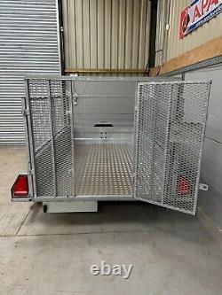 New 8x5 Trailer inc rear ramp Heavy Duty GVW 2700KG Braked Twin Axle from Apache