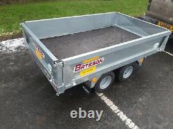 New Bateson 720 750Kg 7ft x 4ft twin axle drop sides trailer