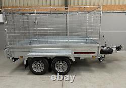 New Braked Twin Axle Apache 8x5 2000 KG GVW Braked Heavy Duty Trailer -UK DEL