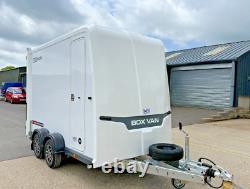 New Brian James 10ft x 5ft Box Van Trailer Twin Axle Combination Doors Bike