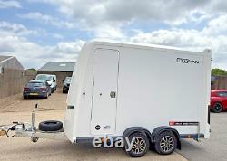 New Brian James 10ft x 5ft Box Van Trailer Twin Axle Combination Doors Bike