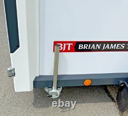 New Brian James 10ft x 5ft Box Van Trailer Twin Axle Combination Doors Bike