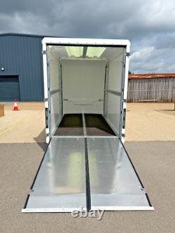 New Brian James 10ft x 5ft Box Van Trailer Twin Axle Combination Doors Bike