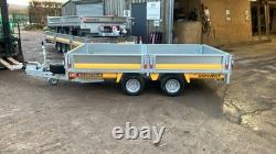 New Brian James 10ft x 6ft Flatbed Trailer Twin-axle Connect with dropsides 2.7t