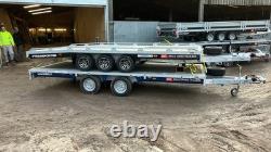 New Brian James 15ft x 7ft Flatbed Trailer Twin-axle Connect 3.5t