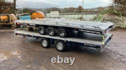 New Brian James 15ft x 7ft Flatbed Trailer Twin-axle Connect 3.5t